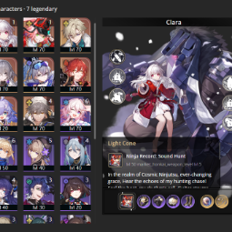 [ASIA] TL 60 ⭐ 26 Characters (7 Legendaries) ✨Rappa + Clara + Aventurine + Bronya + Silver Wolf + Himeko + Bailu + ☑️ Full Access ☑️ 0
